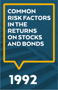 Common Risk Factors in the Returns on Stocks and Bonds